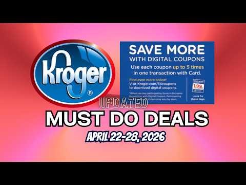 *OLD SPICE & OLAY* Kroger UPDATED Must Do Deals for 4/22-4/28 | 5x Digitals & MORE