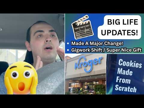 BIG LIFE UPDATES! (MADE A MAJOR CHANGE) ~ SUPER NICE GIFT FROM A SUBSCRIBER + GIGWORK SHIFT VLOG