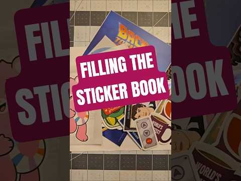 Sticker Time. Let’s fill the sticker book.  #sticker #stickerbook #stickercollection #stickers