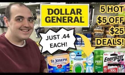 *ITEMS AS LOW AS .44!* ~ 5 HOT $5 OFF $25 COUPONING DEALS AT DOLLAR GENERAL (4/6 – 4/11/26)