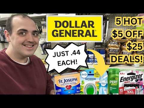 *ITEMS AS LOW AS .44!* ~ 5 HOT $5 OFF $25 COUPONING DEALS AT DOLLAR GENERAL (4/6 – 4/11/26)