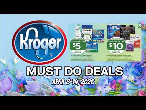 *FREEBIE* Kroger MUST DO Deals for 4/8-4/14 | PART 2 | Beauty & Nutrition Event, BOGO 50% Off & MORE