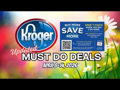 *MEGA & MORE* Kroger UPDATED Must DO Deals for 4/8-4/14 | Ibotta Deals, Nutrition Event, & MORE