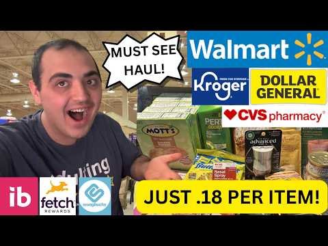 *MUST SEE HAUL!* ~ PAID .18 PER ITEM ~ WALMART / KROGER / DOLLAR GENERAL / CVS COUPONING DEALS- 4/11