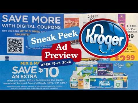 *5x Digitals* Kroger SNEAK PEEK Ad Preview | 4/15-4/21 | 5x Digitals, Beauty/Household Event & MORE