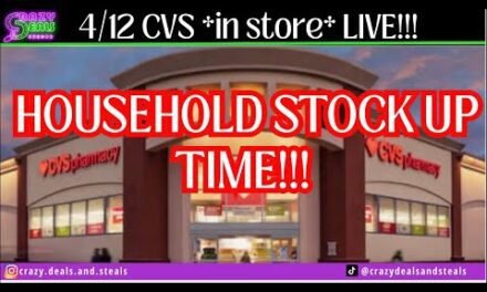 4/12 CVS *in store* LIVE!! 4/12 CVS Couponing & Haul (Household Deals) #cvsdeals