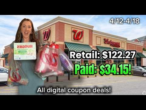 Walgreens Couponing Haul! Save 75% this week with ALL DIGITAL COUPONS! | 4/12-4/18