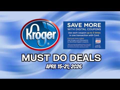 *$.49 Creamer!* Kroger MUST DO Deals for 4/15-4/21 | 5x Digitals, Kroger Products Event, & MORE