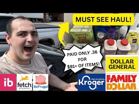 *MUST SEE HAUL!* ~ PAID .36 FOR OVER $91 OF ITEMS! ~ KROGER / FAMILY DOLLAR / DOLLAR GENERAL DEALS