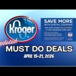 *$.49 Almondmilk!* Kroger UPDATED Must Do Deals for 4/15-4/21 | 5x Digitals & MORE