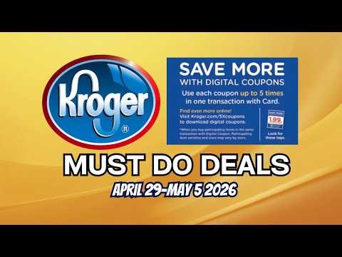 *2 FREEBIES* Kroger UPDATED Must Do Deals for 4/29-5/5 | FREE Cookies & Taco Shells + MORE