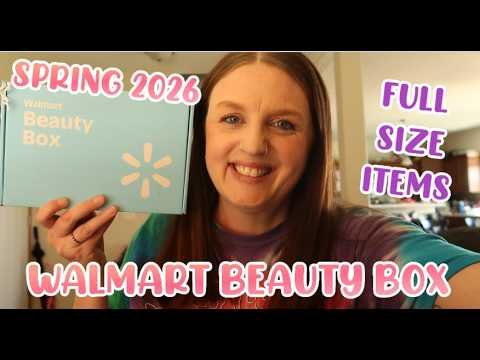 Walmart Beauty Box Unboxing || Spring 2026 || Full Size Items || Travel Size Items || NEW PRICE