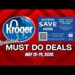 *WOW* Kroger UPDATED Must DO Deals for 5/13-5/19 | MEGA SALE, Buy 2 Save $10, Weekly Digitals & MORE