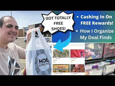I GOT TOTALLY FREE SHOES! ~ CASHING IN ON FREE REWARDS! ~ HOW I ORGANIZE MY DEAL FINDS ~ VLOG