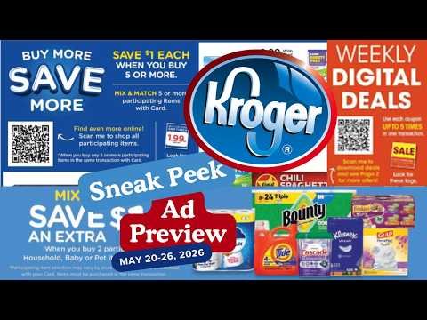 *MEMORIAL DAY* Kroger SNEAK PEEK Ad Preview for 5/20-5/26 | MEGA SALE, Weekly Digitals, & MORE
