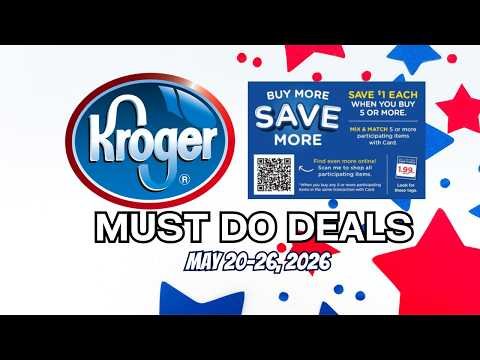*FREEBIES* Kroger MUST DO Deals for 5/20-5/26 | MEGA SALE, Weekly Digitals, Buy 2 Save $10, & MORE