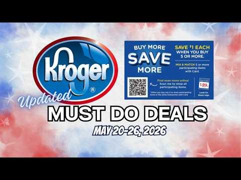 *ICE CREAM!* Kroger UPDATED Must Do Deals for 5/20-5/26 | MEGA SALE, BOGO, Weekly Digitals, & MORE