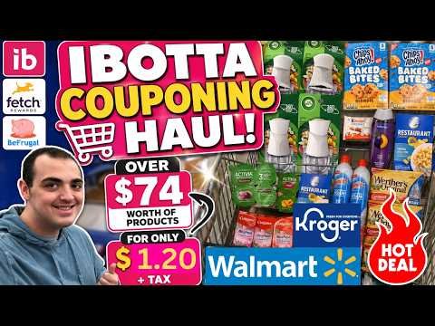 *MUST SEE IBOTTA COUPONING HAUL!* ~ OVER $74 FOR JUST $1.20 + TAX! ~ WALMART & KROGER ~ 5/21/26