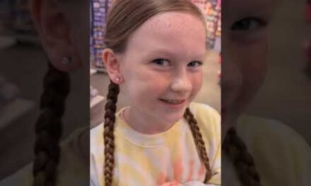 Getting Ears Pierced for her 9th Birthday at Claire’s #earpiercing #earrings #piercing