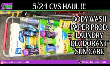 5/24 CVS HAUL – Laundry, Paper Products, Sun Care & MORE! 5/24 CVS Couponing #cvsdeals