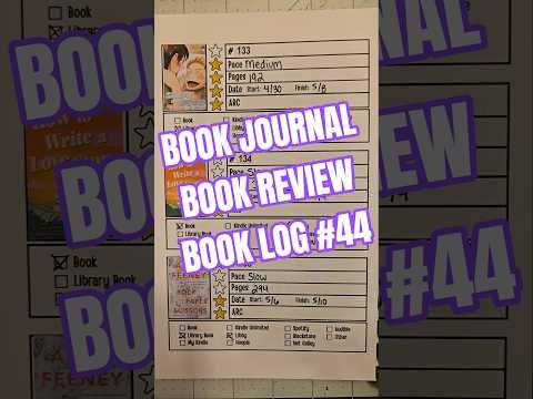 Book Journal of 2026 Book Reviews and Book Log 44 #bookjournal #bookreview #bookchallenge #booktok