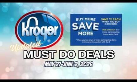 *FREE DETERGENT* Kroger UPDATED Must Do Deals for 5/27-6/2 | Mega Sale, BOGO, 5x Digitals & MORE
