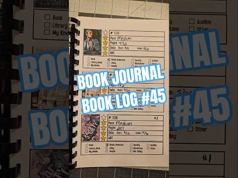 Book Journal of 2026 Book Reviews and Book Log 45 #bookjournal #bookreview #bookchallenge #booktok