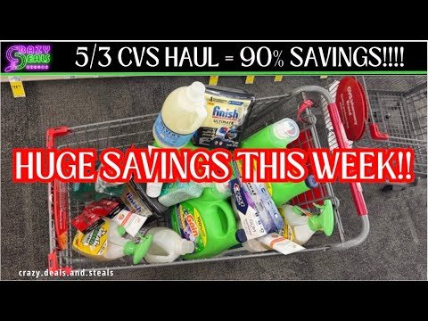 5/3 CVS HAUL (90% SAVINGS!) Laundry,Cleaning Supplies! HUGE MONEYMAKER! 5/3 CVS Couponing