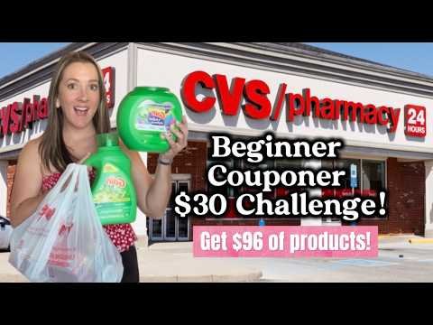 CVS Haul – Easy $30 Challenge for Beginner Couponers! All Digital Deals to SAVE 72%! 5/3-5/10