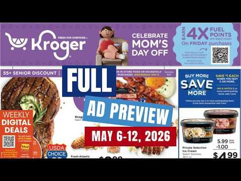 *MEGA SALE* Kroger FULL Ad Preview for 5/6-5/12 | NEW MEGA SALE, Weekly Digitals, & MORE