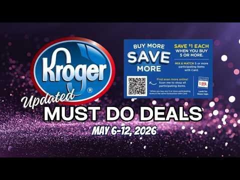 *FREEBIE* Kroger UPDATED Must Do Deals for 5/6-5/12 | MEGA SALE, Weekly Digitals, & MORE
