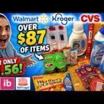 OVER $87 OF ITEMS FOR JUST $1.56! ~ MUST SEE IBOTTA COUPONING HAUL! ~ WALMART / KROGER / CVS