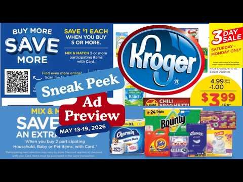 *MEGA SALE* Kroger SNEAK PEEK Ad Preview for 5/13-5/19 | NEW Weekly Digitals & MORE