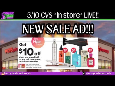 5/10 CVS *in store* LIVE!! $10/$40 Hair Care Event! 5/10 CVS Couponing & Haul