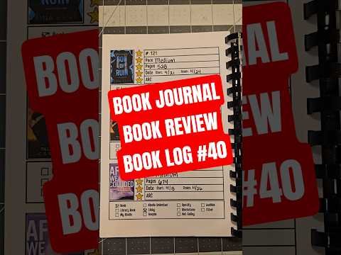 Book Journal, Book Reviews, Book Log 40 #bookjournal #bookreview #bookchallenge #booktok #bookrecs