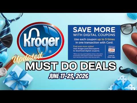 *FREE ICE CREAM* Kroger UPDATED Must Do Deals for 6/17-6/23 | 5x & Weekly Digital, BOGO, & More