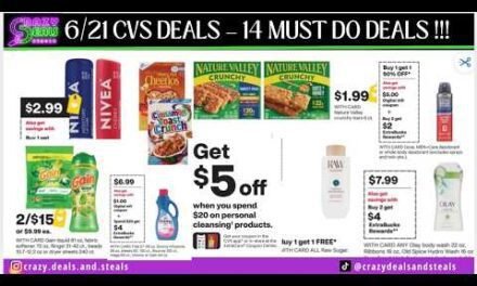 6/21 CVS DEALS-14 Must Do CVS Deals (NEW AD) $5/$20 Personal Care CRT & MORE #cvsdeals