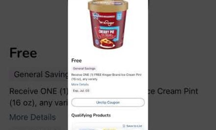 FREE ICE CREAM @krogerco 🍦 HURRY before the coupon is gone! 🔥 Clip in the Kroger app or website.