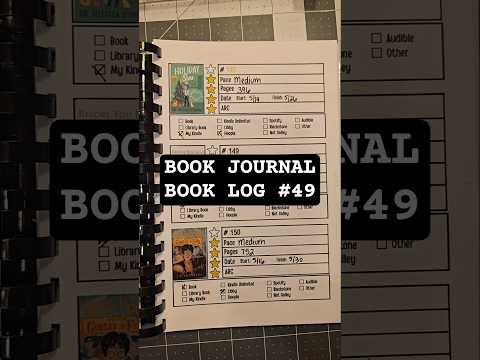 Book Journal of 2026 Book Reviews and Book Log 49 #bookjournal #bookreview #bookchallenge #booktok