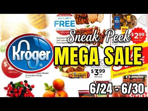 *MEGA SALE* Kroger *SNEAK PEEK* Ad Preview for 6/24-6/30 | NEW MEGA SALE, Weekly Digitals, & MORE