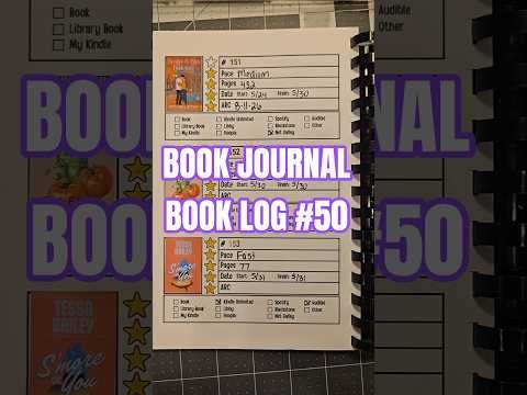 Book Journal of 2026 Book Reviews and Book Log 50 #bookjournal #bookreview #bookchallenge #booktok