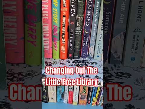 Changing Out The Little Free Library with some New Books #littlefreelibrary #lfl #newbooks #summer