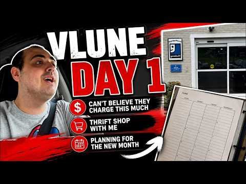 CAN’T BELIEVE THEY CHARGE THIS MUCH ~ THRIFT SHOP WITH ME ~ PLANNING FOR THE NEW MONTH ~ VLUNE DAY 1