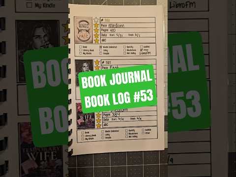 Book Journal of 2026 Book Reviews and Book Log 53 #bookjournal #bookreview #bookchallenge #booktok