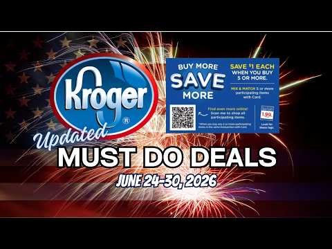*ICE CREAM!* Kroger UPDATED Must Do Deals for 6/24-6/30 | Mega Sale, Weekly Digitals, & MORE