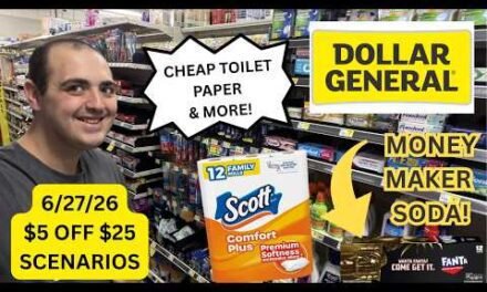 MONEYMAKER SODA / CHEAP TOILET PAPER / MORE AT DOLLAR GENERAL! ~ 5 HOT DG $5 OFF $25 DEALS (6/25/26)