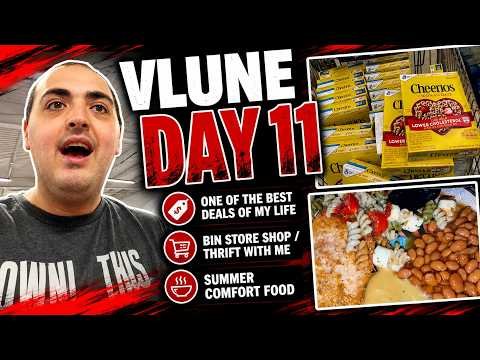 ONE OF THE BEST DEALS OF MY LIFE! ~ BIN STORE SHOP / THRIFT WITH ME ~ SUMMER COMFORT FOOD ~ VLUNE 11