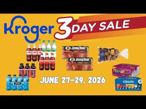 *SODA & BACON* Kroger 3 DAY Sale for 6/27-6/29 | Compare Regions & Stores + More