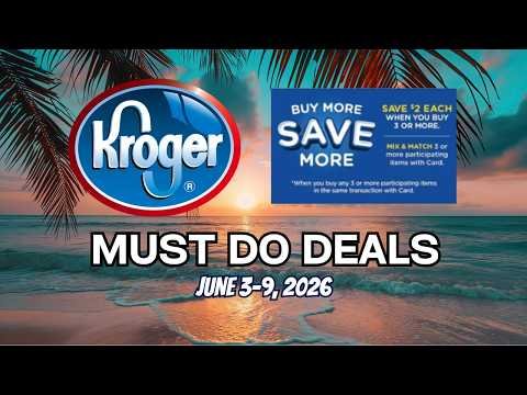 *Gl*tch* Kroger MUST DO Deals for 6/3-6/9 | MEGA SALE, BOGO, 5x Digitals, $.99 Sale & MORE