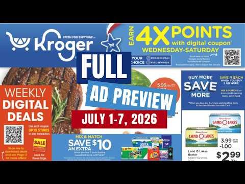 *FULL AD* Kroger FULL Ad Preview for 7/1-7/7 | MEGA SALE, Weekly Digitals, Baby Sale, & MORE